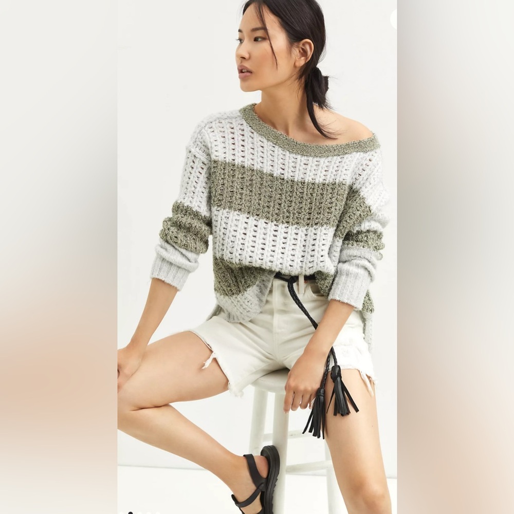 Anthropologie Pilcro Boat Neck Sweater
